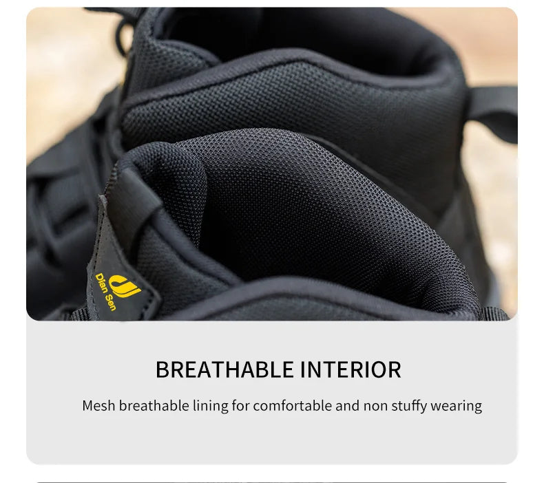 Rotating Buttons Schuhe Stahlkappe - Größe 42 Leder