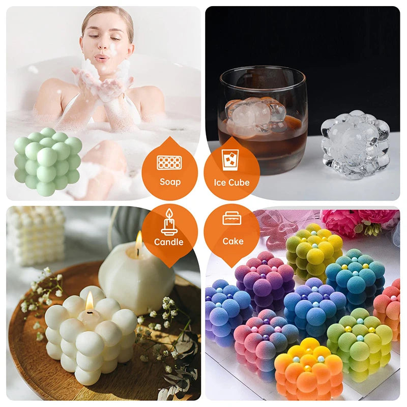 Silicone Pastry Mold 3D French Dessert Mousse Cake Baking Pan Chocolate Candles Soap Fondant Molds DIY Cake Decoration Tools