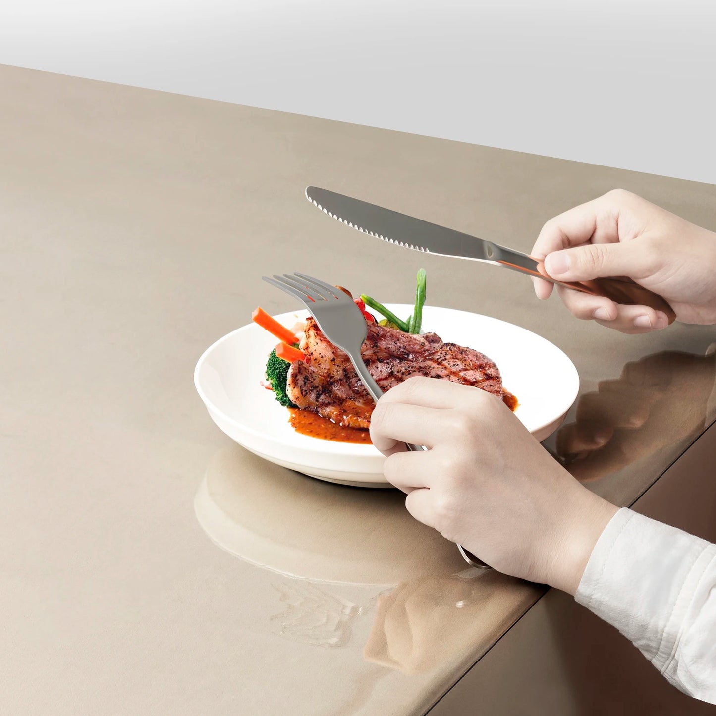 2mm Rechteckiger Tischfilm Kristallklar PVC Transparent