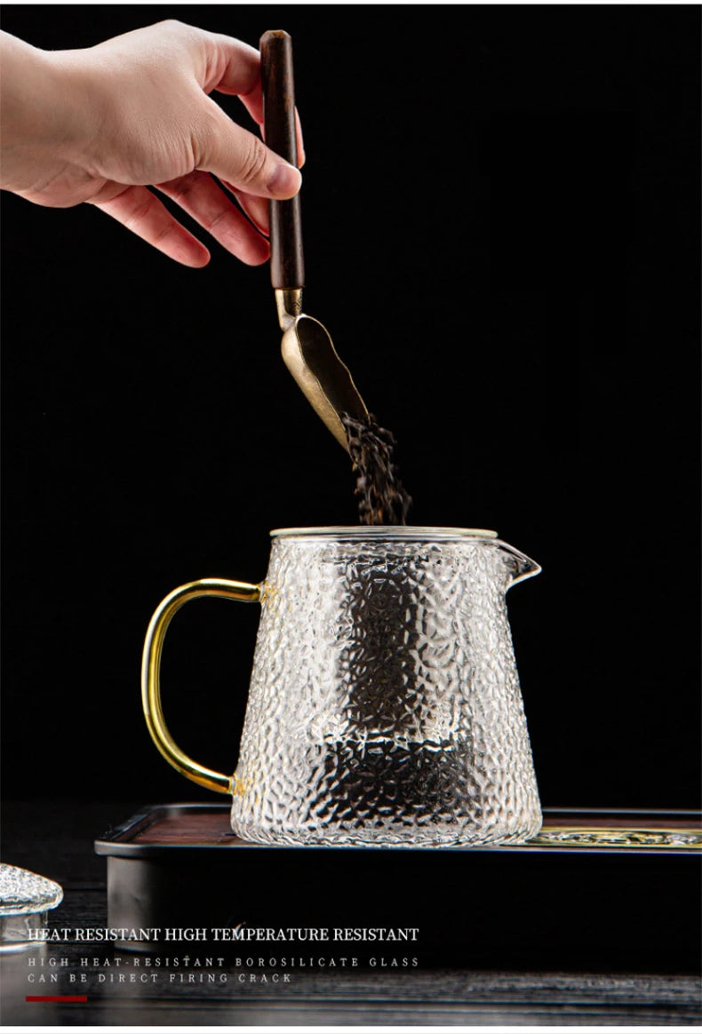 GIANXI High Quality Heat Resistant Glass Tea Pot Chinese Kung Fu Tea Set Puer Kettle Coffee Glass Pot Convenient Office TeaPot