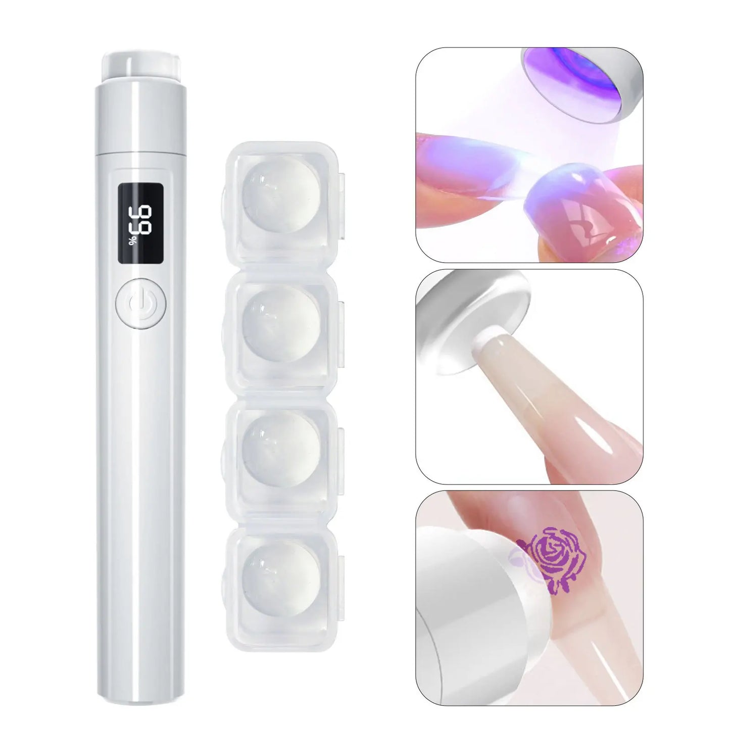 Mini UV LED Nagellampe 2025 - USB Aufladbar Tragbar Handlich - Schnelltrocknend Gel Nagellack Aushärtung