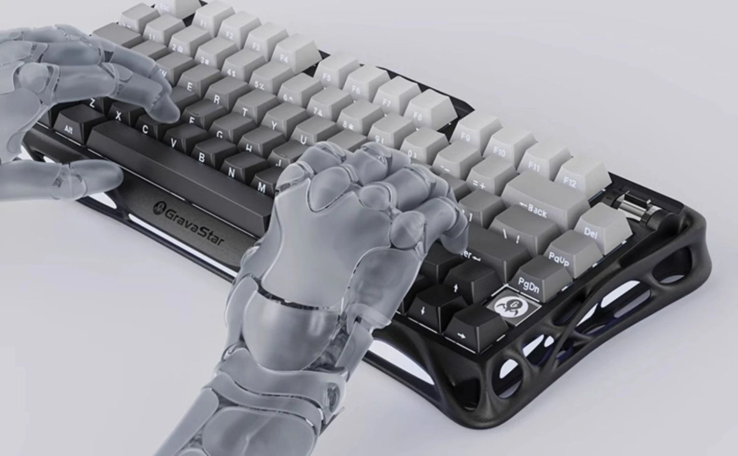 Gravastar 75k1 Mechanische Tastatur - RGB, BT, Alu, 2.4G