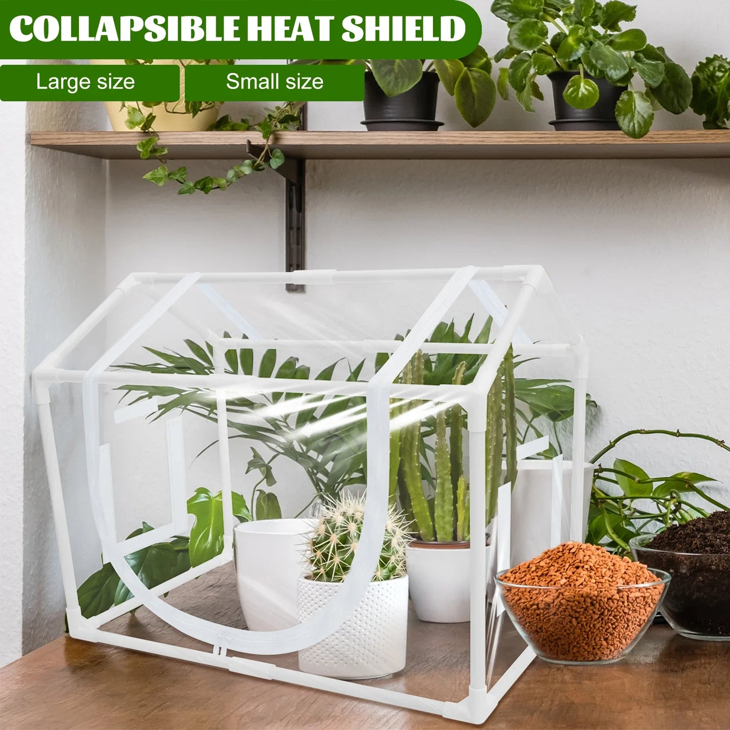 Greenhouse Tent Transparent PVC Indoor Portable Greenhouse Thermostatic Greenhouse Tent Suitable for Backyards Growing Plants