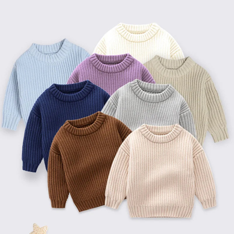 KidsJoy Herbstpullover Grobstrick - Unisex 3-6J Langarm