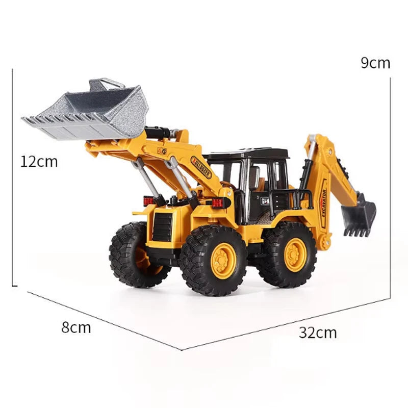 Baufahrzeug-Set 2025: Alloy Traktor & Bagger - Farm Engineering Collection