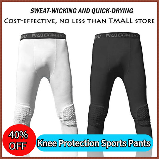 Sporthose 2025: Knee Protection Sports Pants Athletic Basketball - Knee Hex Pads Pants Sports Protective Gear Leggings Collection