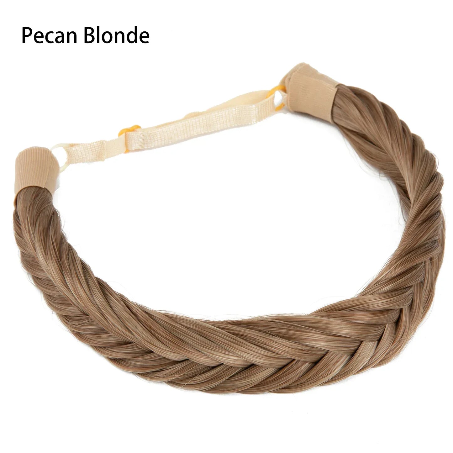 Synthetic Premium Adjustable Handmade Braided Elastic Band Hair Fashion Braiding Hair Headband Headwear For Women - Golden Bridge Store