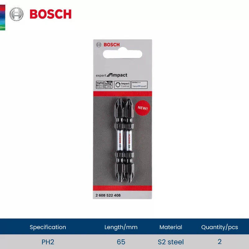 Bosch Resistant Impact Bits for Screwdriver Drill Accessories S2 Steel Metal Drills Bit Set for Bosch GDR/GDX Series Power Tools
