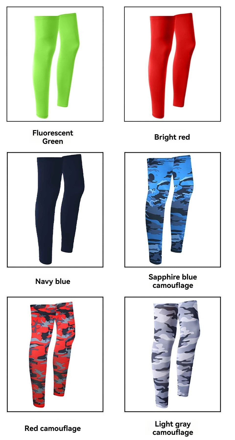 Manșoane pentru picioare 2025: GTUBIKE Ice-Silk Protecție UV - Colecția de compresie pentru ciclism