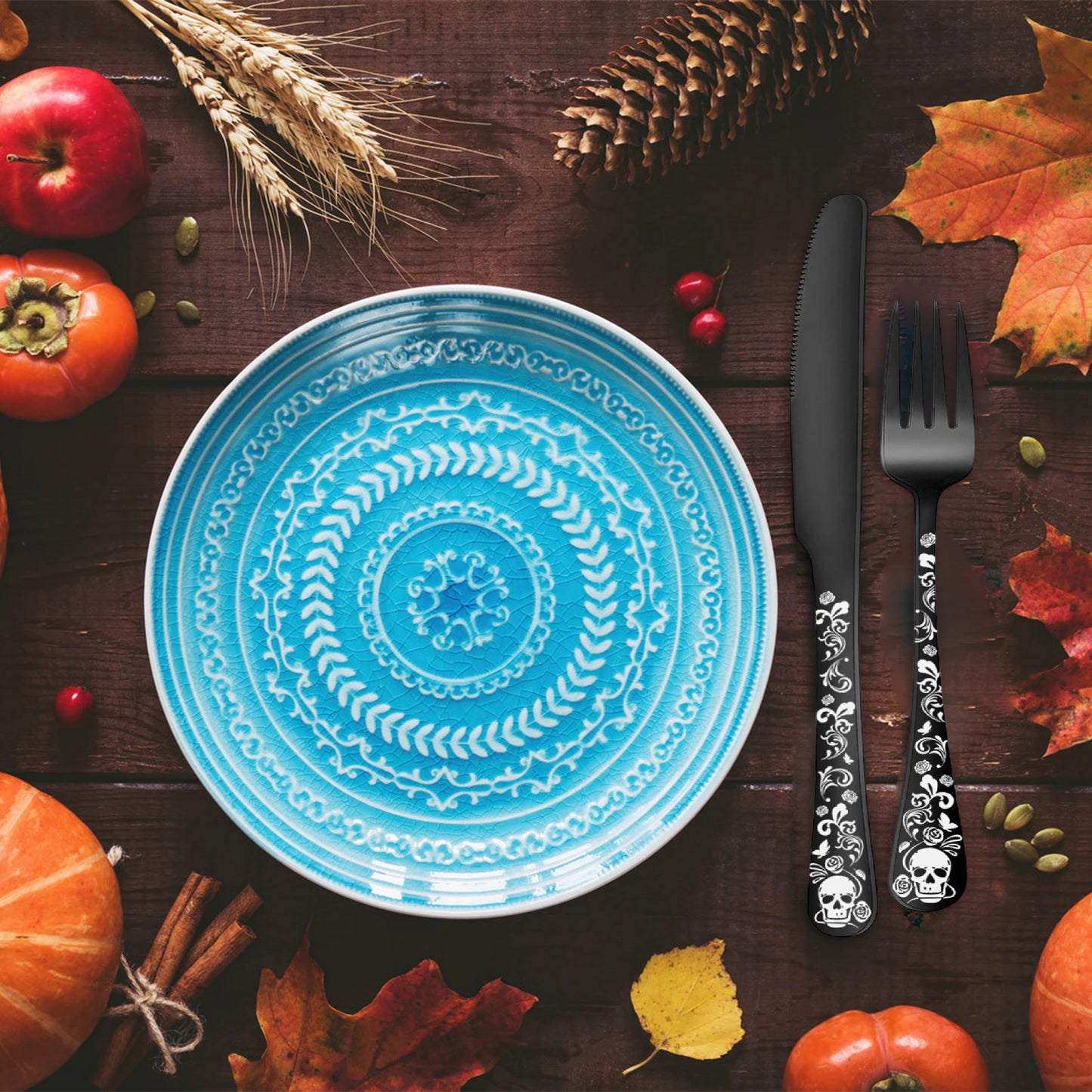 ACCHAMP Gothic Besteck Set -5teilig Edelstahl Standardgröße