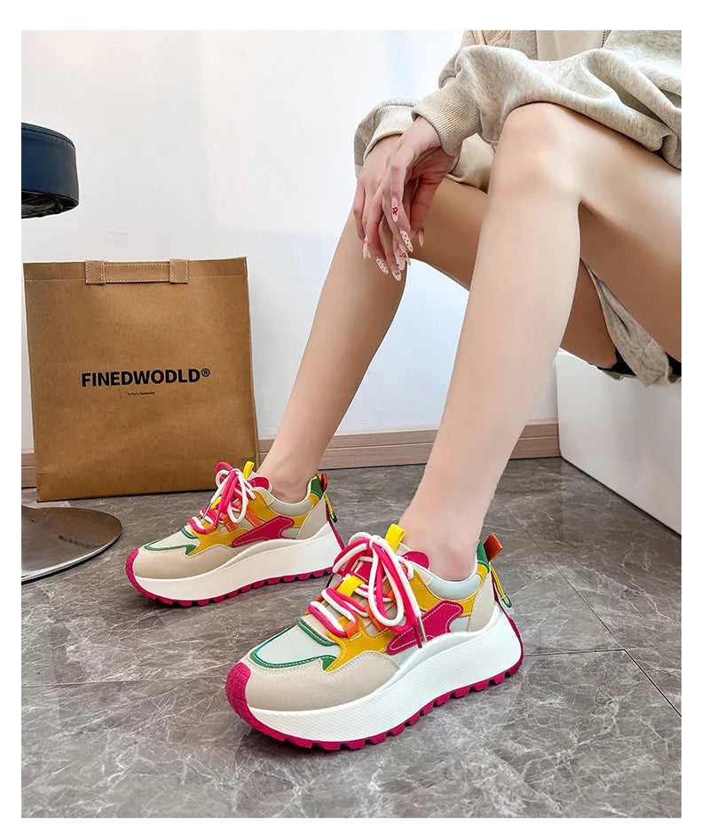 Women Sneakers Luxury Fashion High Top Women Boots Platform Casual Shoes Outdoor Running Shoes for Women Female Ladies Trainers