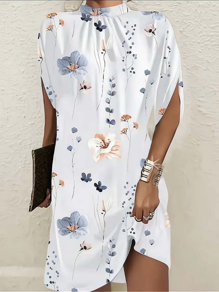 Rochii elegante pentru femei 2024, vară la modă, guler rotund, mânecă lejeră de liliac, rochie de birou pentru femei, Y2K, S-XXL