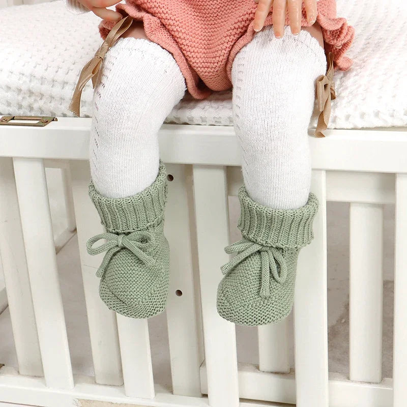 Baby-Stiefel 2025: Cotton-Knit Handmade - First Shoes Collection