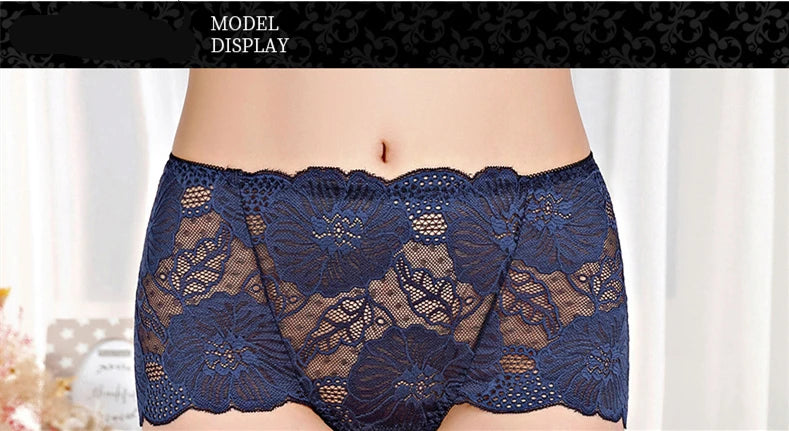 Plus Size Beliebte Unterwäsche Frauen Höschen Slips für Weiblich Hipster Unterhose Elegant Lingerie Spitze Baumwolle Tanga Brazilian Große Größe Beliebter Verkauf