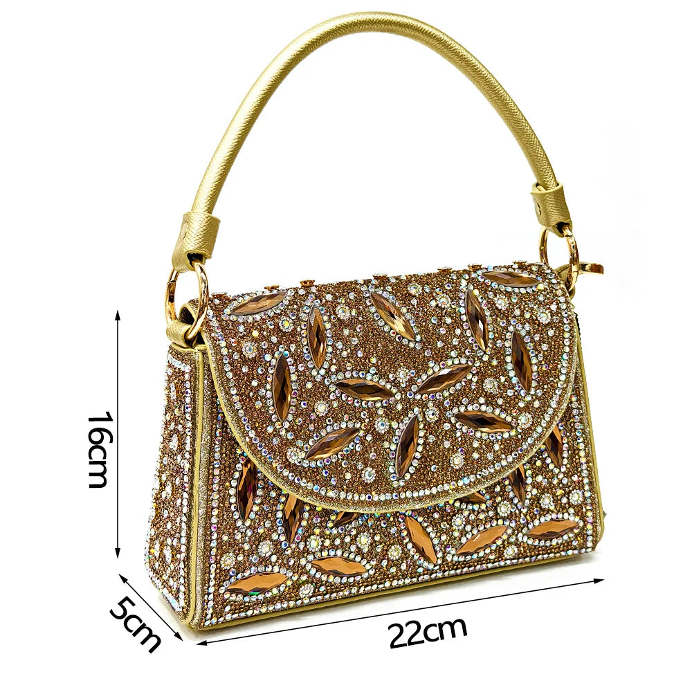 Elegant Italian Style Evening Party Shoe and Bag Set - Comfortable High Heel Women’s Shoes With Chic Hollow Design Handbag