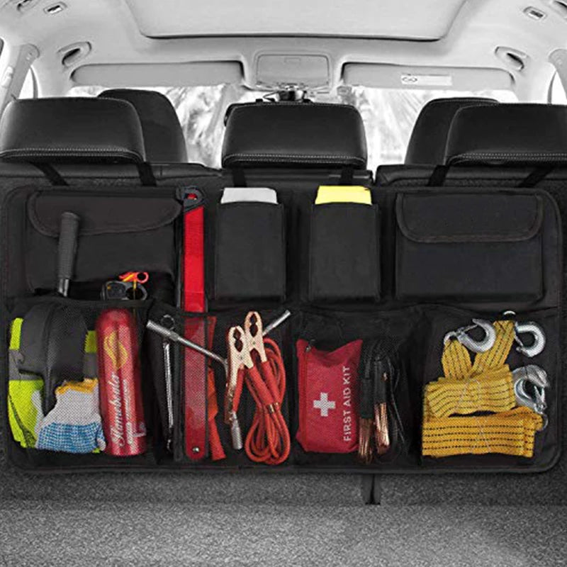 Car Trunk Hanging Storage Bag Back Seat Universal Large Capacity Oxford Waterproof Multi-pocket Car Trunk Storage Bag Organizer