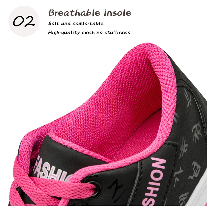 Walking Shoes Women Sneakers Fashion Platform Shake Shoes Thick Bottom Wedges Women Chunky Shoes