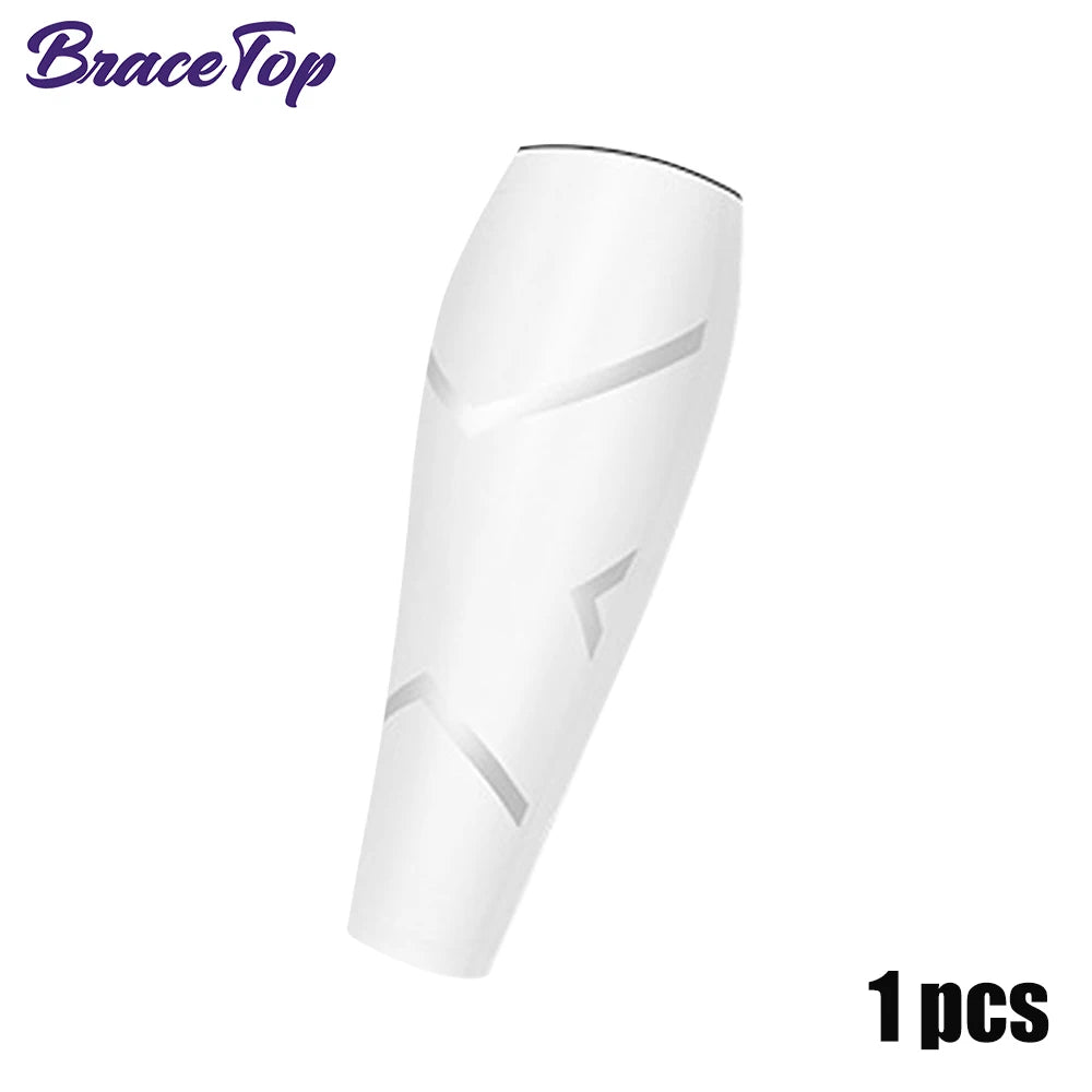 Wadenstütze 2025: BraceTop 1 PC Sports Calf Compression Sleeve Shin Splint - Support Guard Leg Protection Basketball Running Cycling Travel Collection