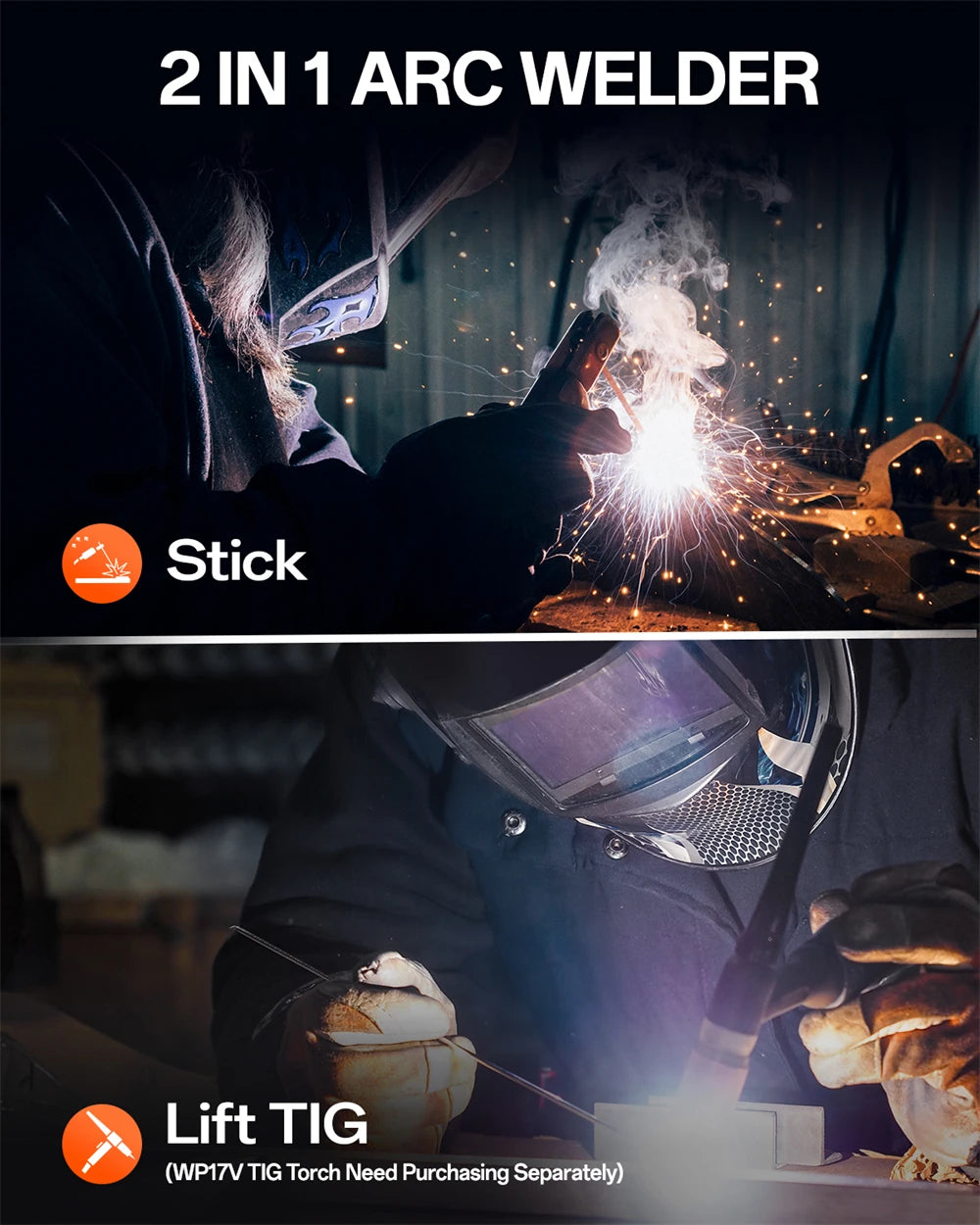 HITBOX Ultra-Mini Stick Welder MMA ARC/Lift Tig Welding Machine Hot Start Arc Force LED Digital IGBT Protable Home Welder Tool