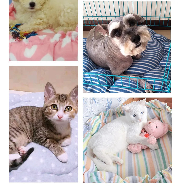 Rundes Katzen Bett 2025 - Plüsch Haus Langes Haustier Bett - Katzen Kissen Hunde Matte Warm Home Waschbar Hunde Sofa Weich Pet Accessories