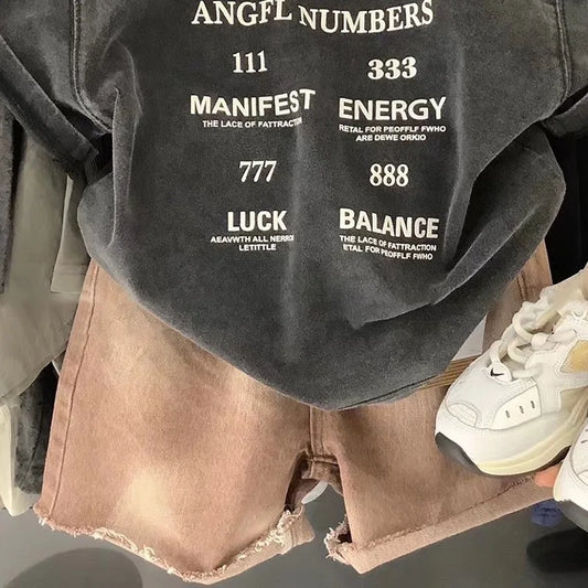 Jungen-T-Shirt 2025: Vintage-Washed Premium Cotton - Trendy Sommer-Collection