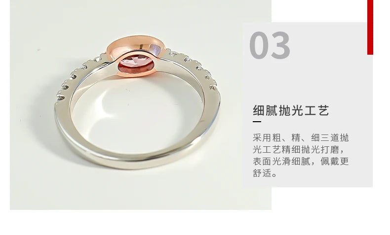 Papalacha R1288 Inel din argint 925 retro - oval 6g zircon