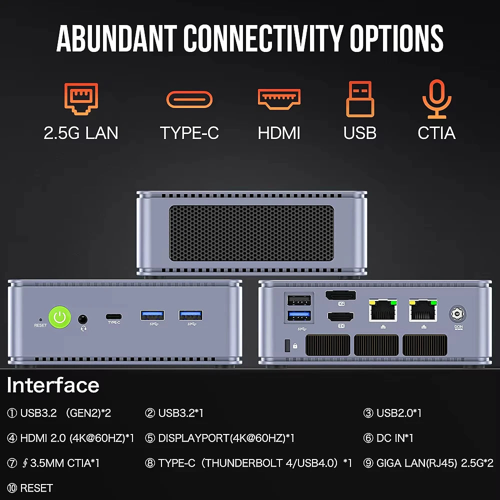 GMKtec K6 AMD R7-7840HS - 16 GB RAM 5,1 GHz Kompakt