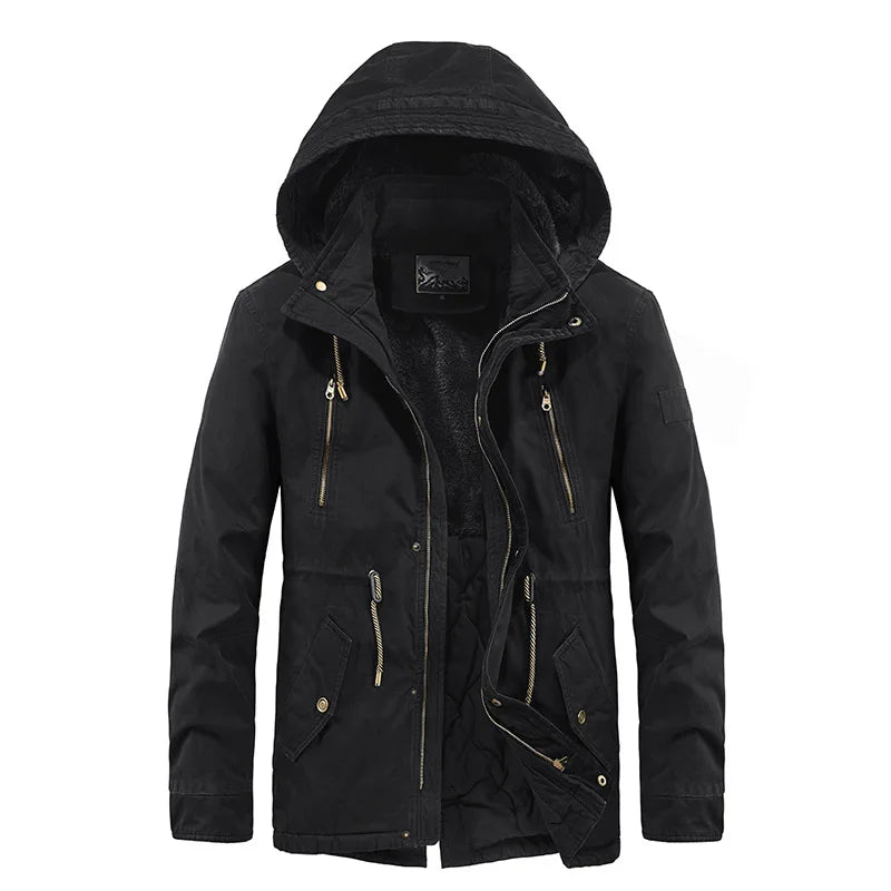 Casaul Parka Abnehmbare Kapuze - Größe M Füllung Baumwolle