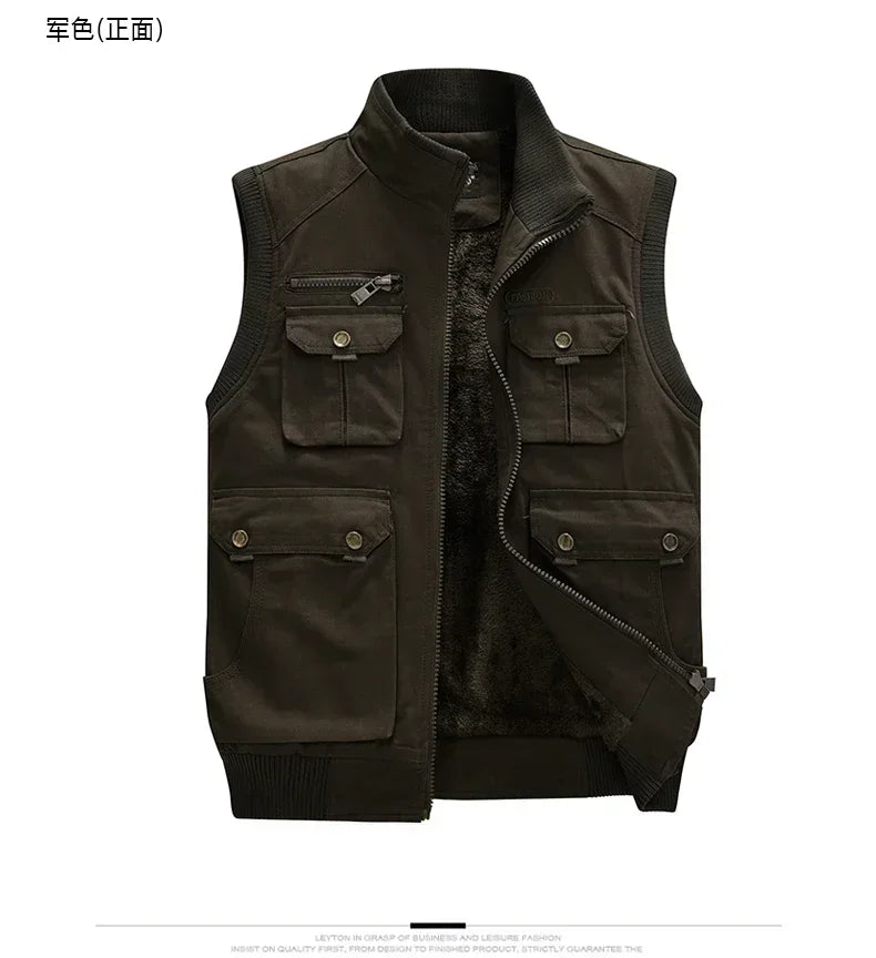 Winter Militär Weste Warm - Fleece Baumwolle M-XXL Herren