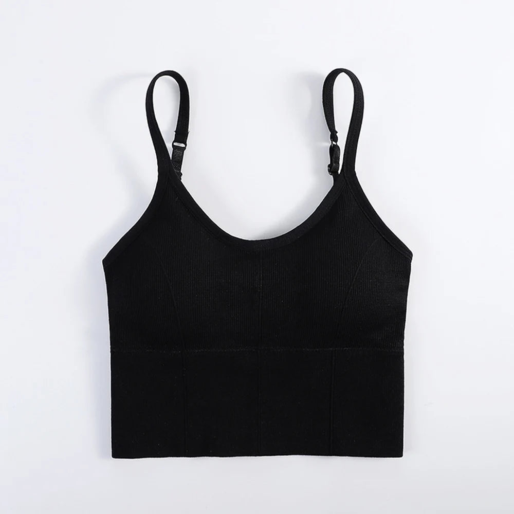 Women elegant Tops Tube Push Up Bra Female Streetwear Sleeveless Camis Seamless Sport Lingerie Tee Crop Top Bandeau Top Tanks - Golden Bridge Store