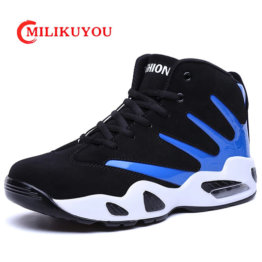 Men Sneakers Women Brand High Top Male Basketball Shoes Unisex Breathable PU Leather Sports Shoes Couple Trainers Zapatos Hombre