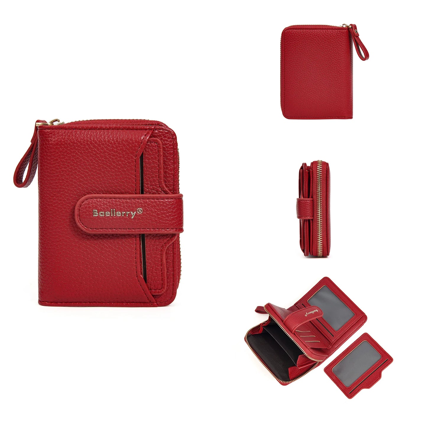 Neue Kurz Frauen Reißverschluss Geldbörsen Große Kapazität Karten Halter Marke Weiblich Portemonnaies Qualität Münz Tasche Foto Halter Geldbörse Für Mädchen