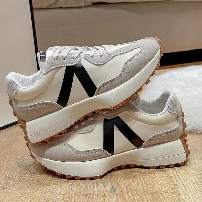 Meilecheng Damen Sneakers Bequem - Rutschfest PU Innensohle