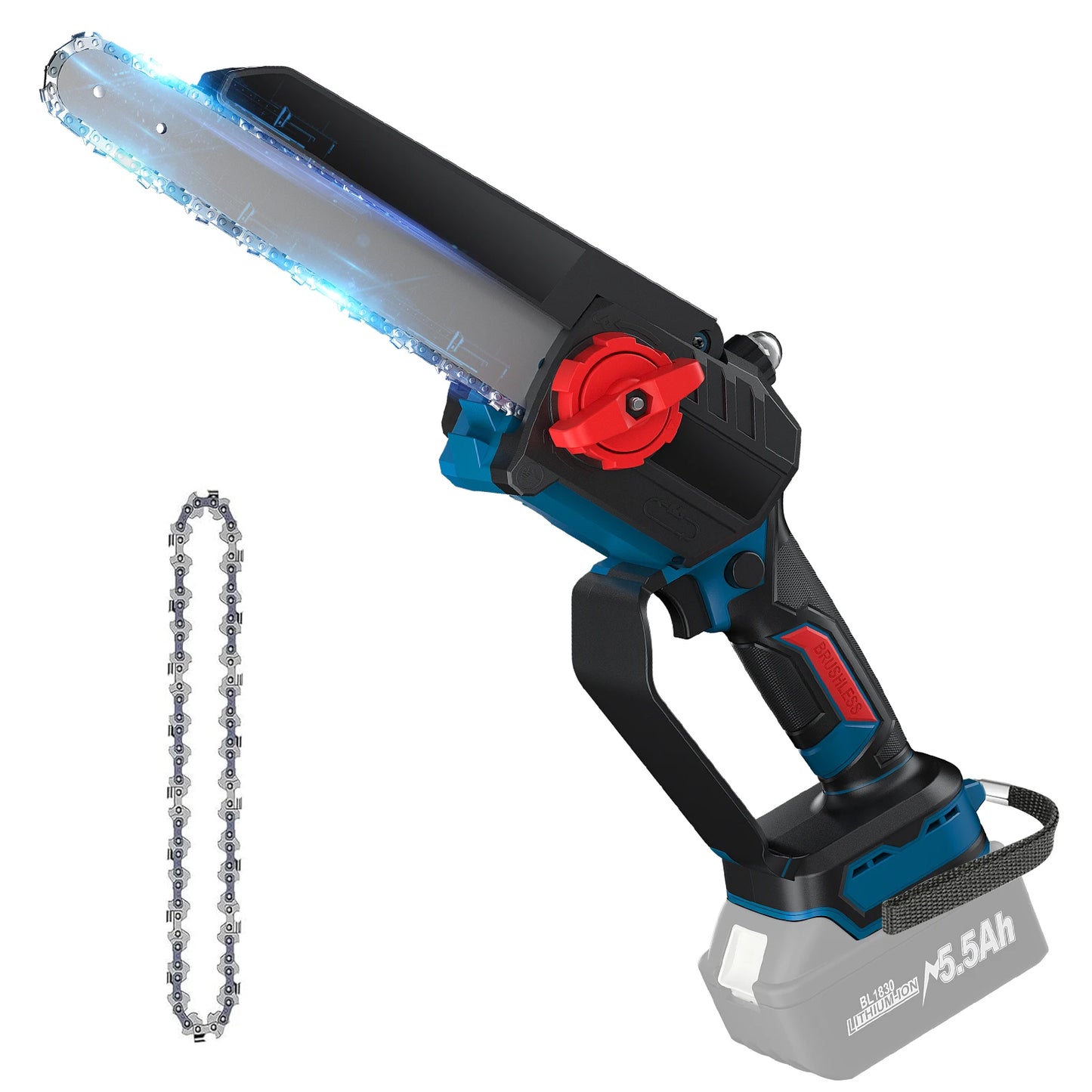 Cordloser Elektro-Kettensäge für Makita 18V Batterie - Portabel, Handheld, Wiederaufladbar - Holzschneiden, Gärten, Woodworking, Power-Tool