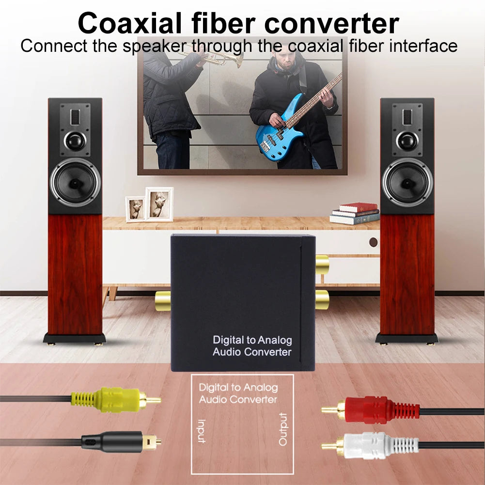 Audio-Konverter 2025: 192KHz Digital To Analog Converter Coaxial SPDIF RCA 3.5mm Optical DAC Decoder Collection