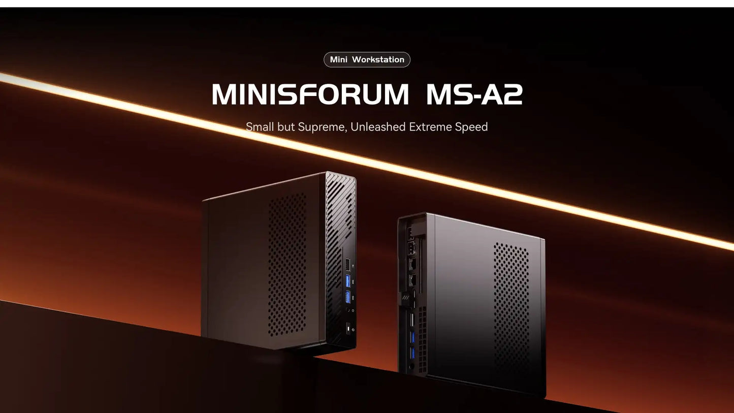 MINISFORUM MS-A2 Mini-PC Ryzen 9 - 1.5TB, 2x10G, 3xM.2