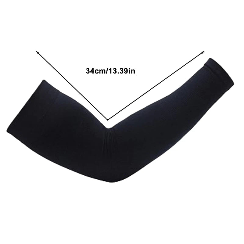 Kompressionsärmel 2025: 1Pairs Sports Arm Compression Sleeve Basketball Cycling - Summer Running UV Protection Volleyball Sunscreen Bands Collection