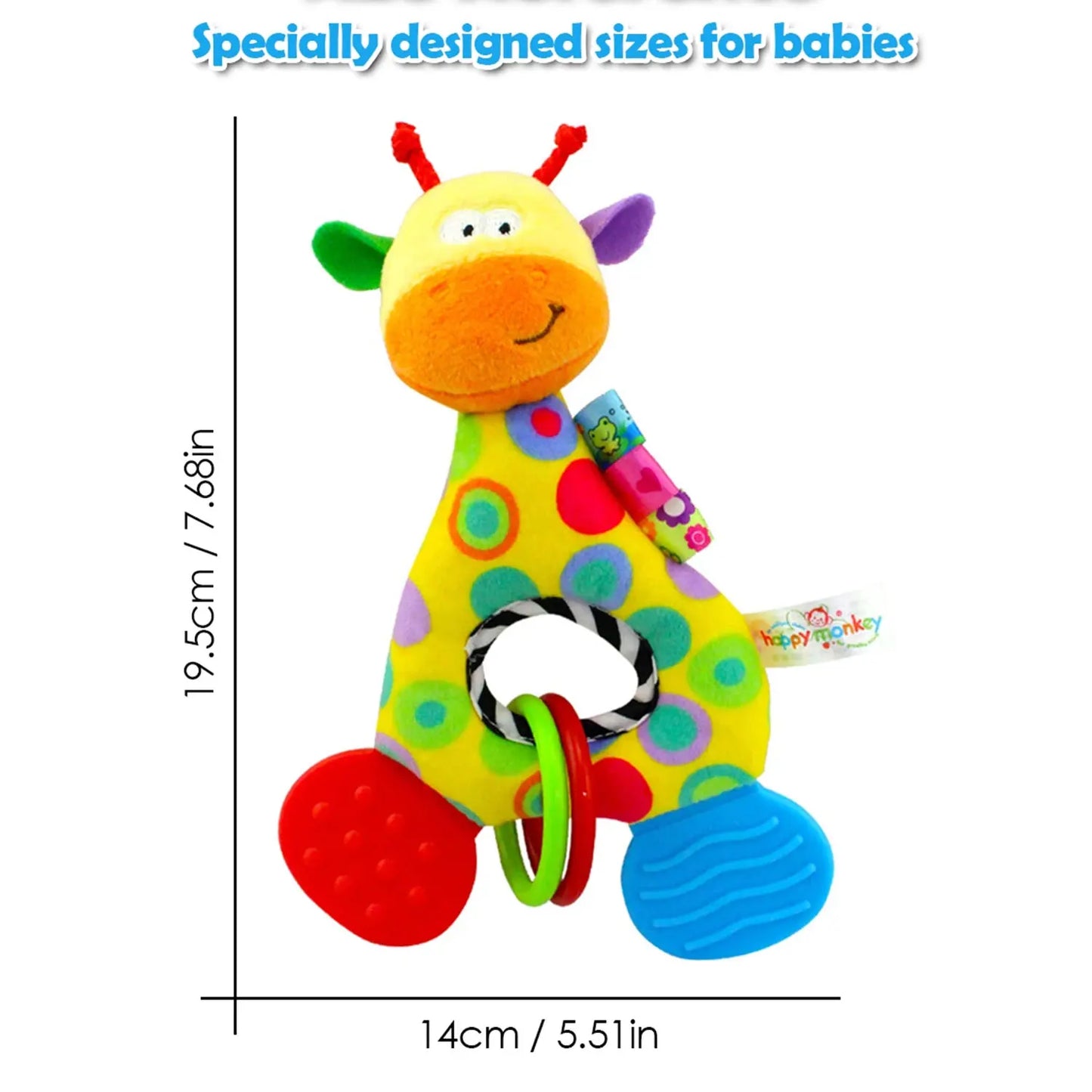 6Types Giraffe Musikspielzeug - Beißring 20cm Plüsch