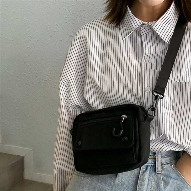 Umhängetasche 2025: Canvas Casual Versatile Fashion - Large Capacity Mobile Phone Coin Purse Women Collection