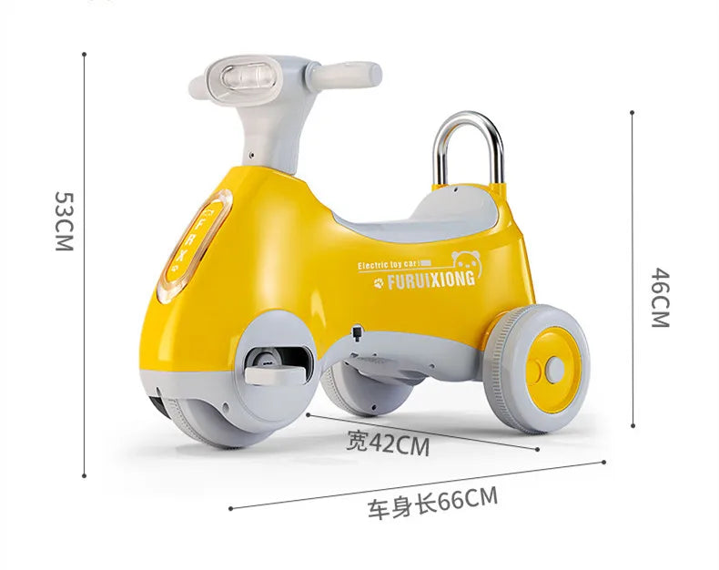 Hohe Qualität Multi-funktion LED Sound Motorrad Balance Auto Dreirad Fahrrad Baby Schaukelauto Spielzeug Für Baby Mädchen Bestes Geschenk
