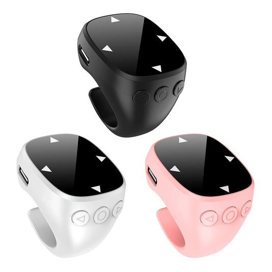 For Tiktok Fingertip Remote Scrolling Ring Wireless Bluetooth Remote Control Camera Shutter Selfie Video Controller for iPhone