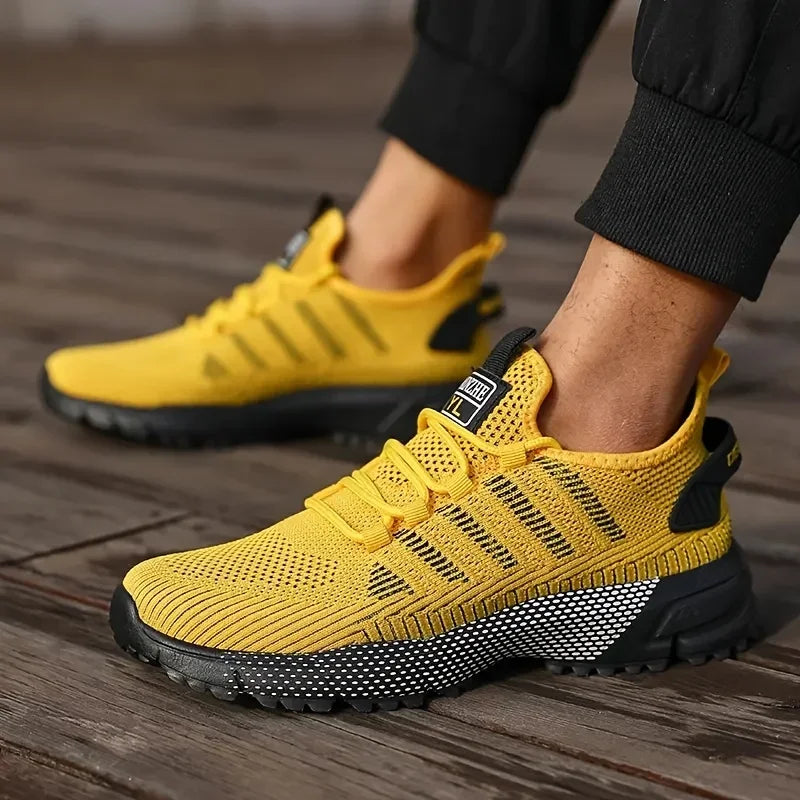 Men's Sneakers Running Shoes for Men Lightweight High Quality Mens Shoes Mesh Casual Sneaker Lace-Up Summer Sports Tennis Shoe