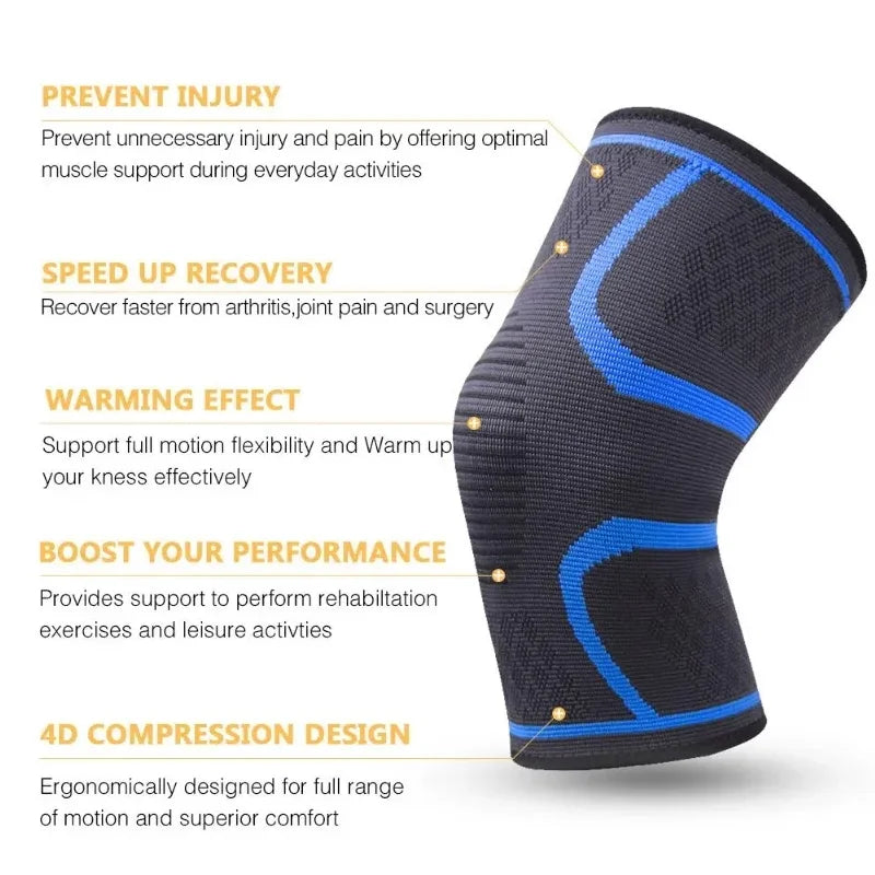 Knee Pad-Protective Knee Braces for Running Cycling,Stay Comfortable,Shock-Absorbing,Breathable, Adjustable and Anti-Slip