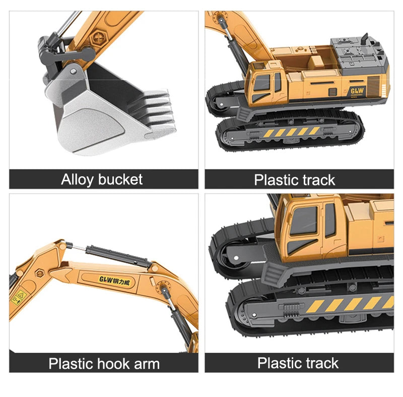 Baufahrzeug-Set 2025: Alloy Traktor & Bagger - Farm Engineering Collection