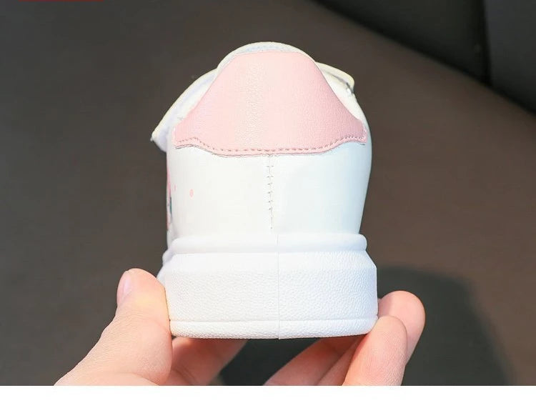 Mädchen Schüler Casual Flache Schuhe 2025 - Kinder Frühling Herbst - Weiße Sport Laufschuhe Sneaker 3-16 Jahre
