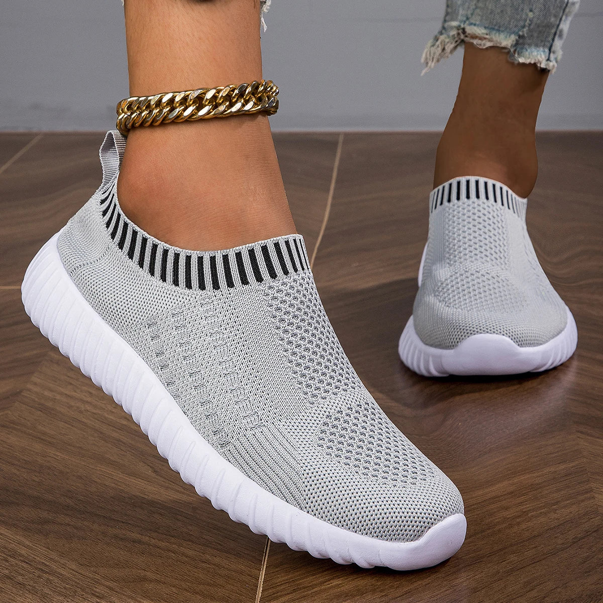 Frauen Sneakers Flach Boden Outdoor Casual Sport Einzel Schuhe Komfortabel Sommer Mesh Leicht Vulkanisiert Walking Schuhe