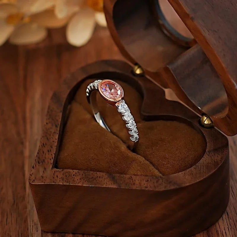 Papalacha R1288 Inel din argint 925 retro - oval 6g zircon