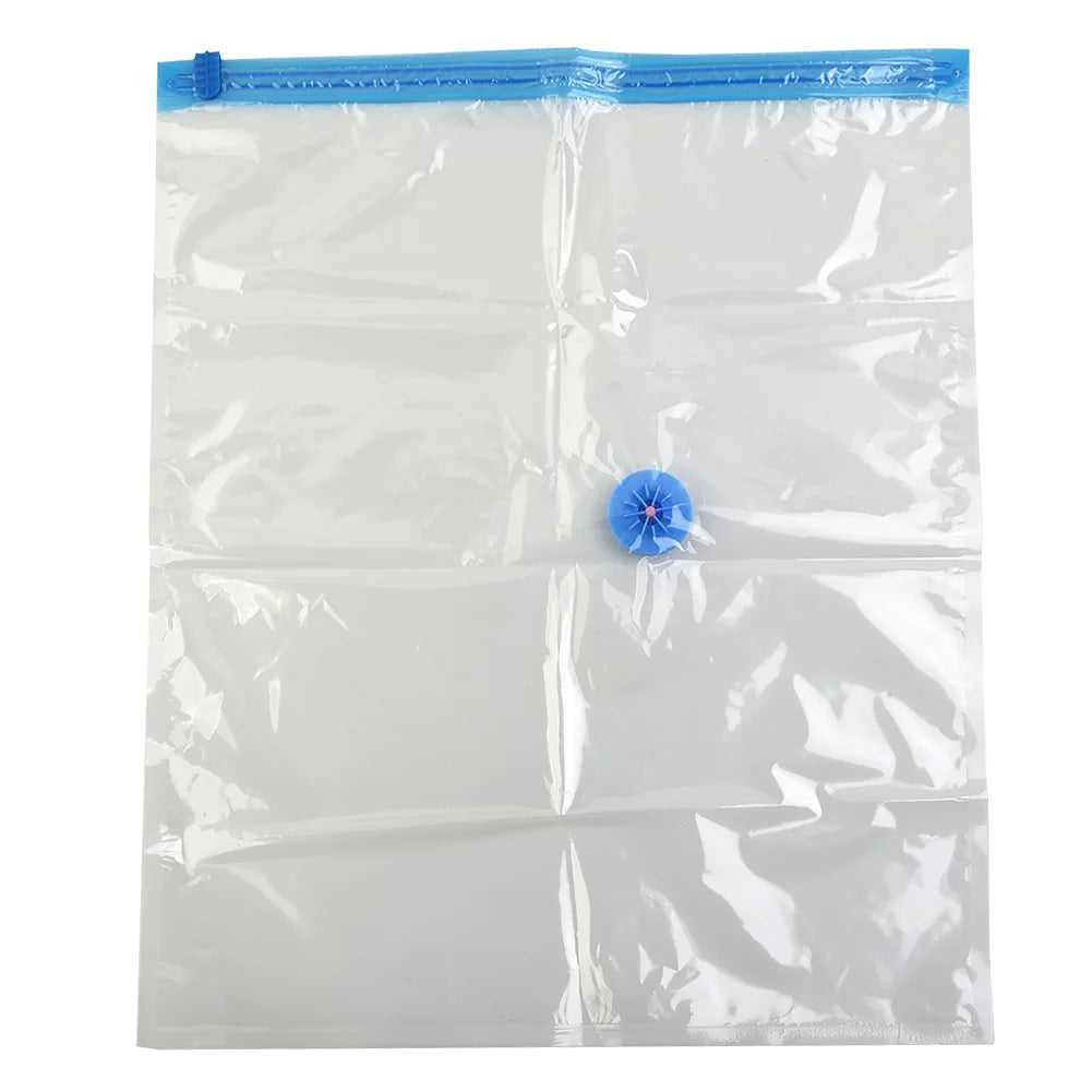 Transparent Vacuum Bag Folding Compressed Space Saving Clothes Storage Vacuum Storage Bag Household 1 Pcs