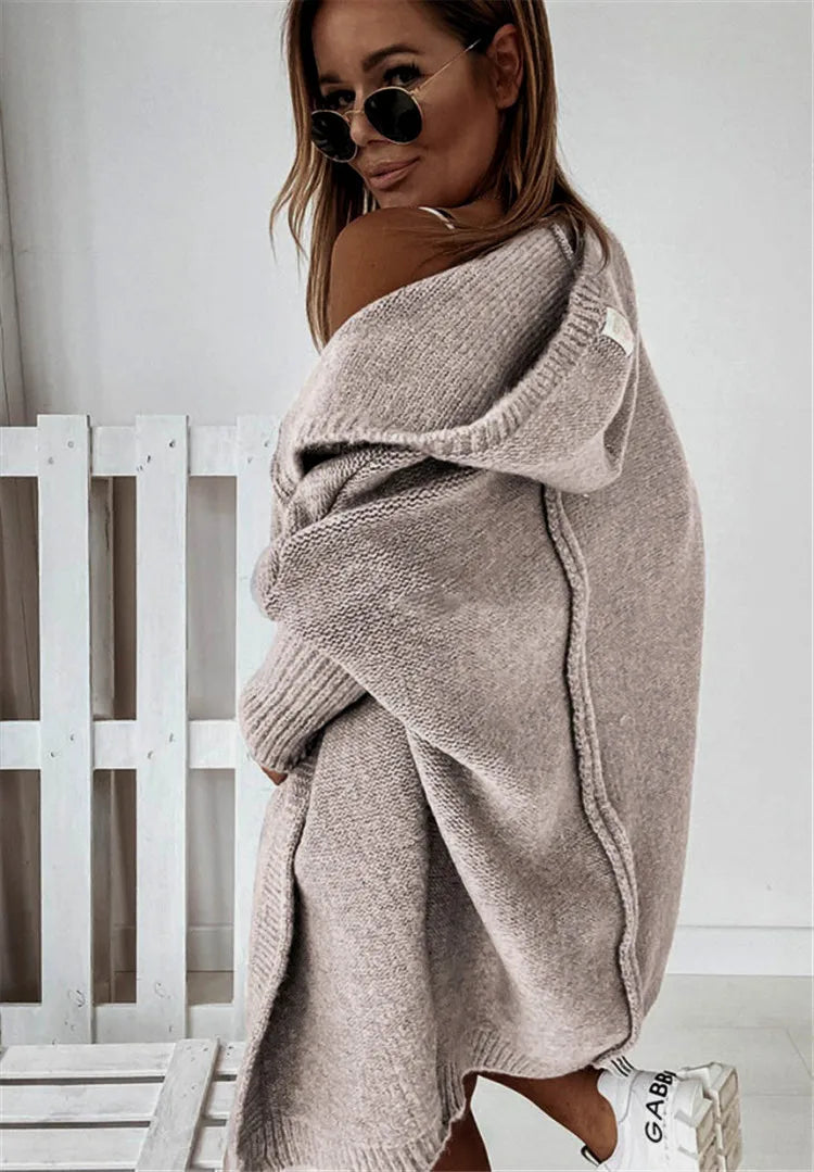 KapuzenPullover Fledermaus-Form - OneSize, 3/4-Ärmel, Stretch