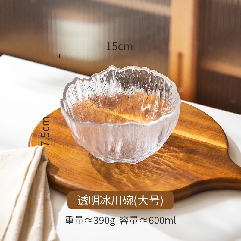 Luxus Glas Geschirr Set Haushalt Küche Zubehör Teller Und Schüssel Modern Hohe Beauty Dessert Schüssel Dim Sum Snack Teller